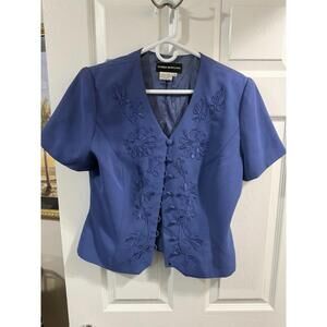 Donna Morgan Women’s Blue Suit Jacket Size 10